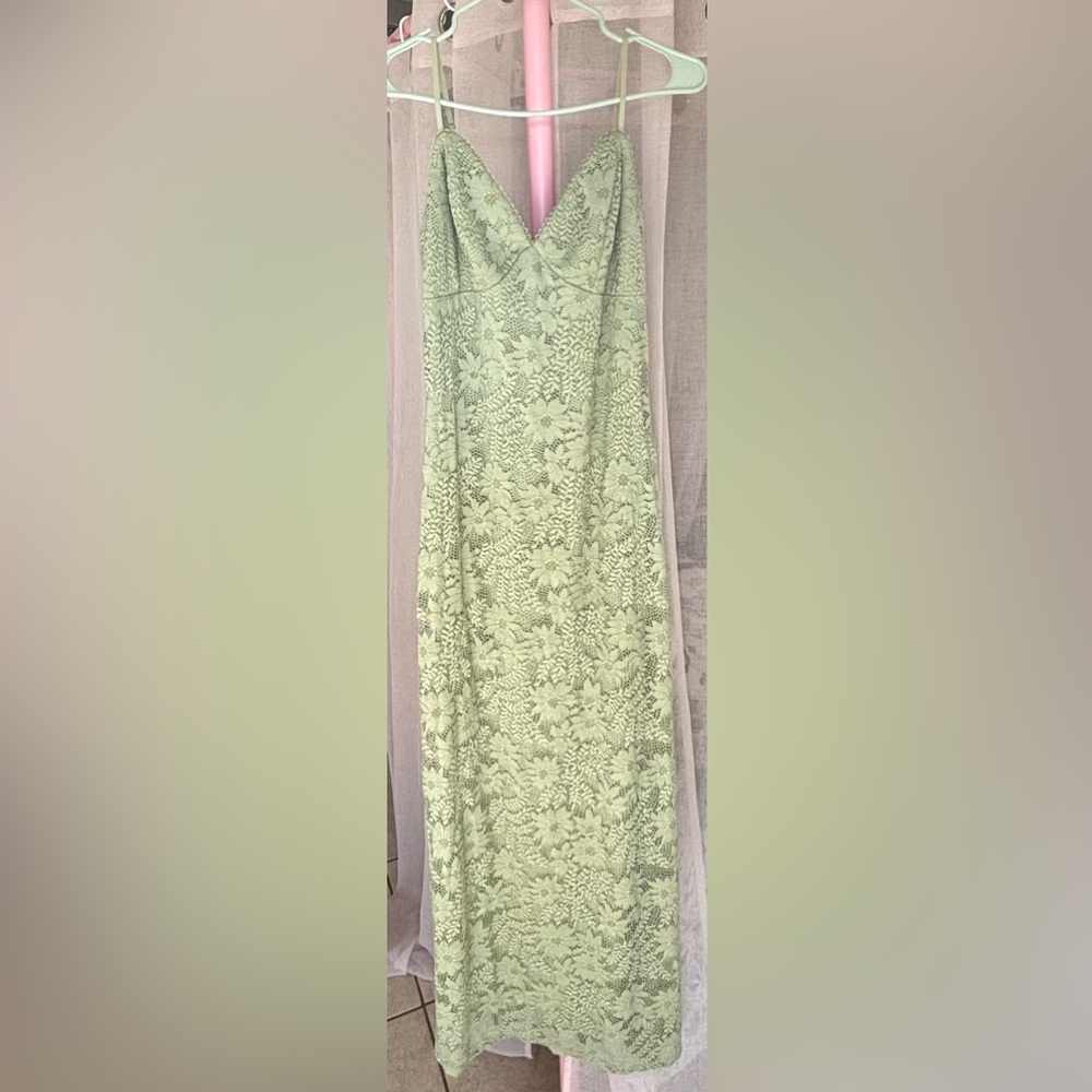 Jessica Simpson Pistachio Lace maxi dress